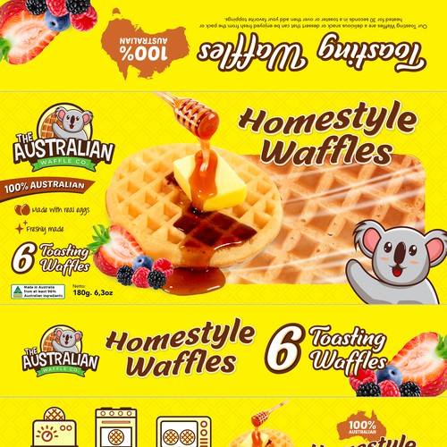 Waffle Packet Design Design by rizal hermansyah