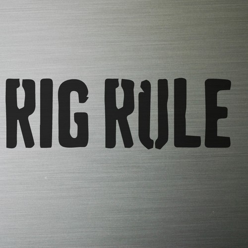 Rig Rule needs Lettering Design (wordmark) Design by vanacallegari