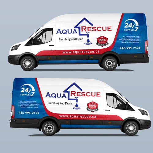 Aquarescue Van Wrap Design by DuhaCreative