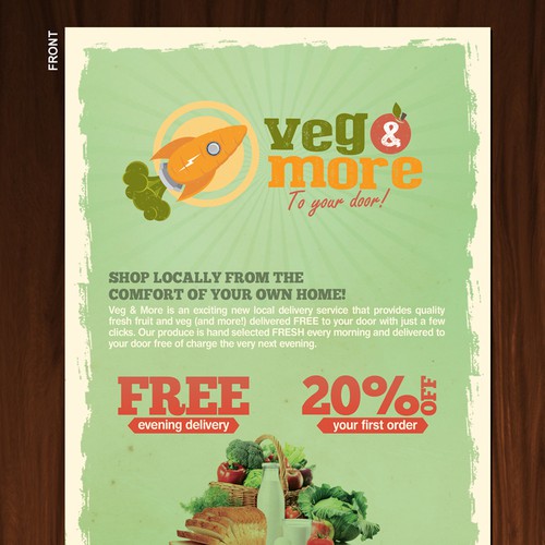 Veg & More needs an eye catching leaflet design! Design von Sheko0013