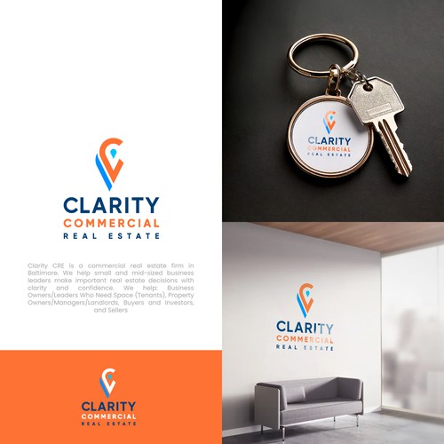 Logo + Brand Guide for Clarity Commercial Real Estate Design by Dadisigner
