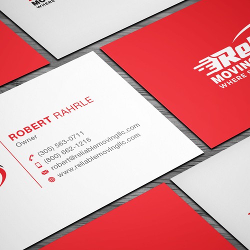 Business Card Design for Moving Company Design réalisé par IK_Designs