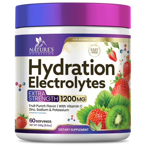 Hydration Electrolytes Design Needed for Nature's Nutrition Design by Black-Pepper