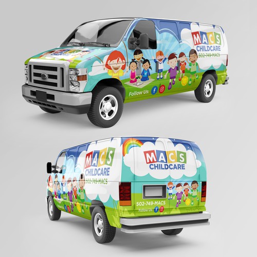 Childcare Van Wrap Designers Needed!! Design by farhanubaid