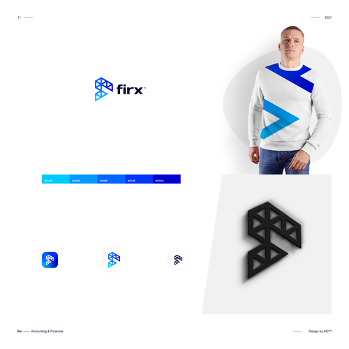 The new Firx Inc. brand identity, the european digital money leader. Design by AEI™