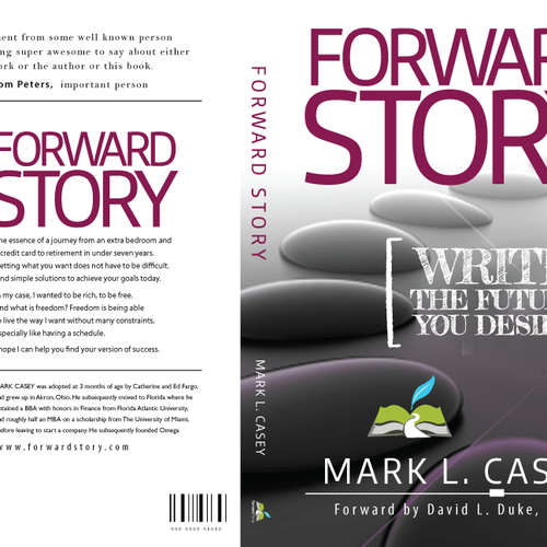 Create an awesome book cover for the new book Forward Story Design réalisé par poppins