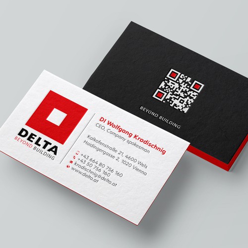 Diseño de DELTA Business Card Relaunch de Design sp