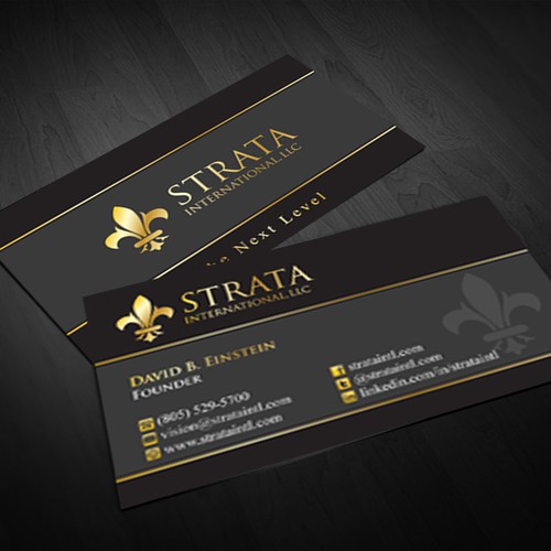 1st Project - Strata International, LLC - New Business Card Design por Umair Baloch