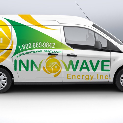 Create a capturing truck/car wrap for a Solar Installer on the Caribbean! Design by TANSA ART