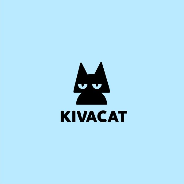 cat logo concept for kivacat