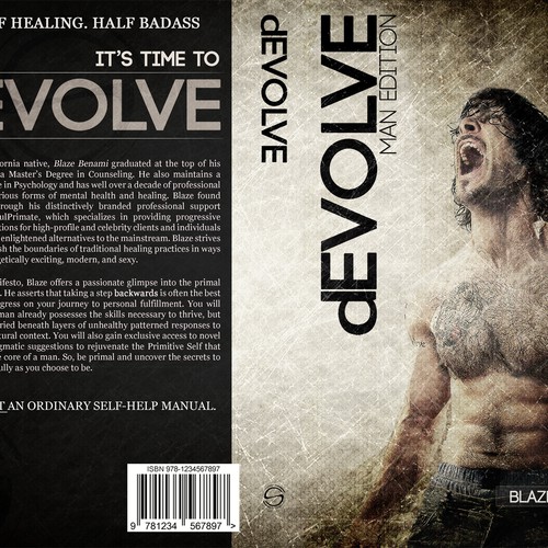 Book Cover Needed!!! Edgy, Masculine, Modern and Minimalistic for progressive self-help book for men Design by SilentRevolt