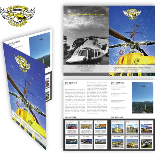 Helicopter Express Needs New Exciting Promotional BROCHURE Design by L&A