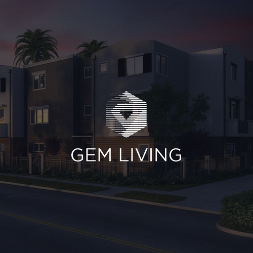 Geometrical, minimalist, modern brand design for Gem Living Design by Tofiky