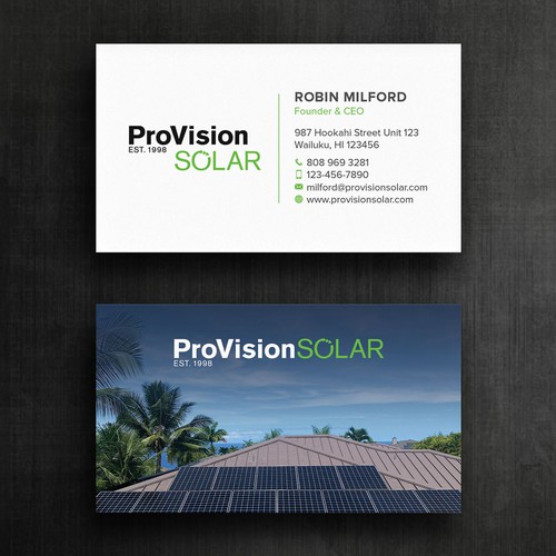 Solar Business Cards Design réalisé par Felix SH