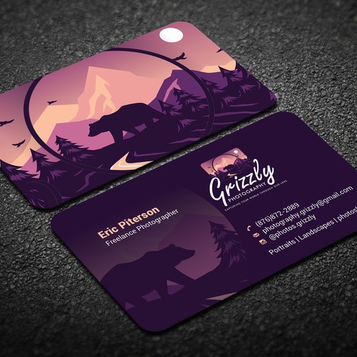 CurveSky™ ☑️さんのUnique business card design for Photography Businessデザイン