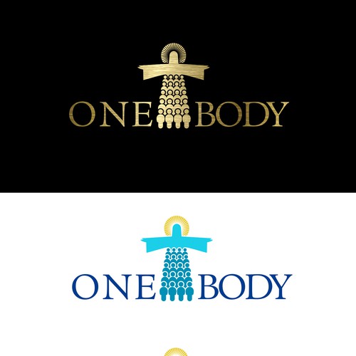 Design a logo for One Body Software showing inter-church community in the One Body of Christ. Design by Ladoblede