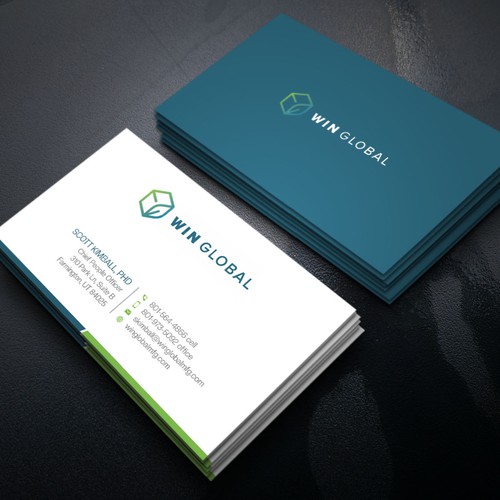 WIN Global Business Card Design Diseño de Xclusive16