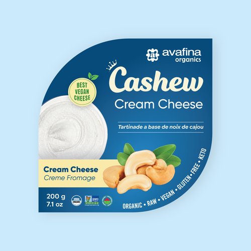 Vegan Cashew Cheese Packaging Rebrand Design by Ganesh Anvekar