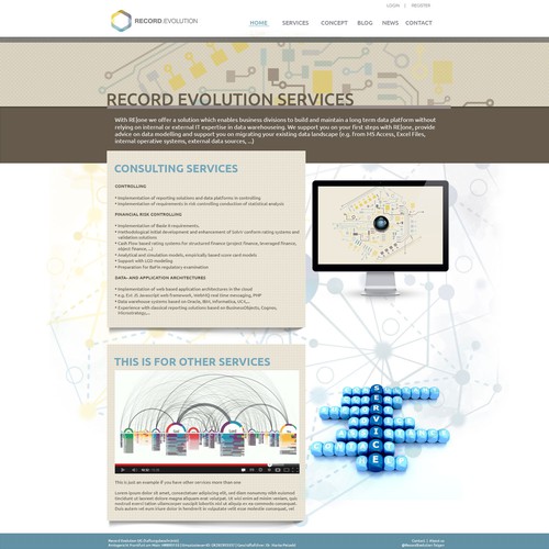 Web page design contest entry by A Visualland⚡️