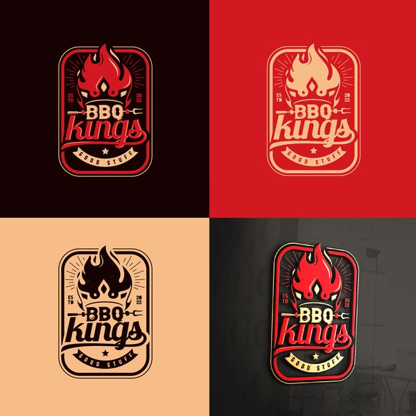Design realizzato da s_ult!m intitolato "a new BBQ food company"
