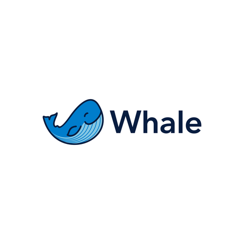 Whale mobile app logo Design by Tianeri