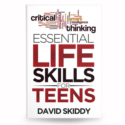 A powerful ebook cover for Essential Life Skills For Teens Design réalisé par anisha umělec