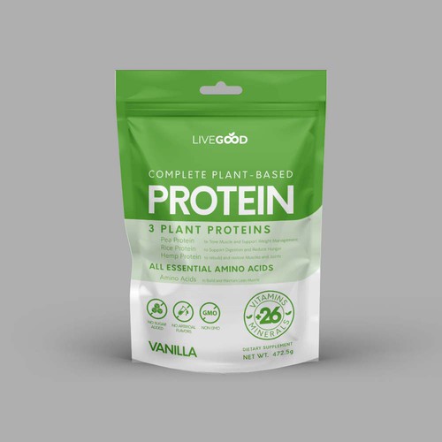 ***GUARANTEED PRIZE*** - LABEL DESIGN for Protein Powder -*****NEW***** Design by JamPasir