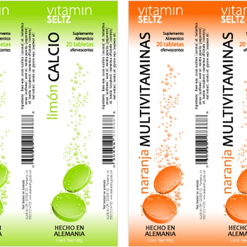 Create a great vitamin label and get your design into supermarket shelves. Will send pictures, a great addition to your portfoli Design by La De Da Designs