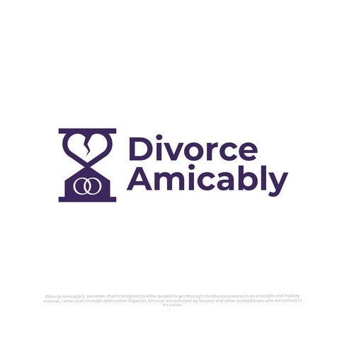 Logo for a new, healthy way for reasonable people to divorce Design by Zatul