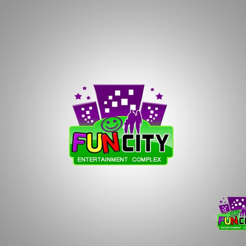 Logo Design for Fun City Diseño de runspins