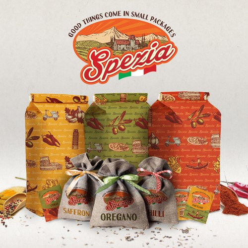 Spicy!! Food Spice Box Packaging Logo Contest! The new way to get your spices and grains! Repeat biz w winner! Design by ProveMan