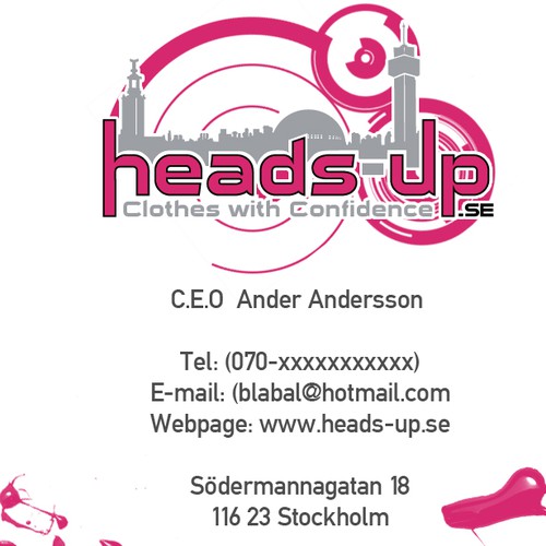 Business card for swedish clothing brand Design por MBUK