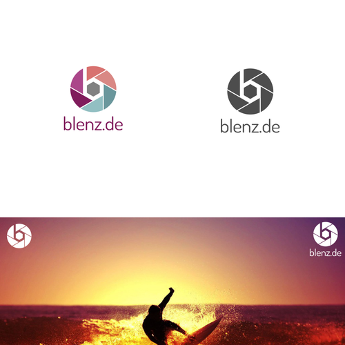 photography logo blenz.de Design by cv design