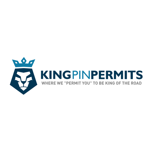 King Pin Permits needs a powerful logo to grab the attention of truck drivers Design by creamworkz ☠