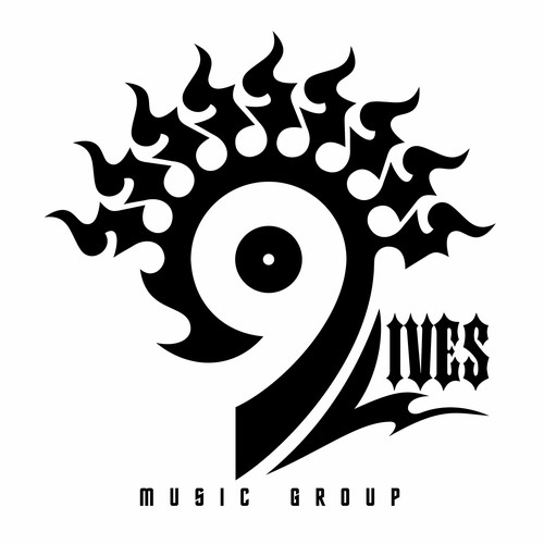 9 Lives Music Group Record Label LOGO Design by targa