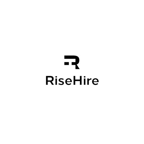 Create a polished yet creative logo for RiseHire Design by dellfi ©