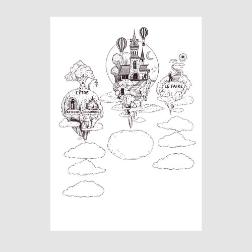 Artwork of a personal development tool to map a dream Design by Marta Valkiv