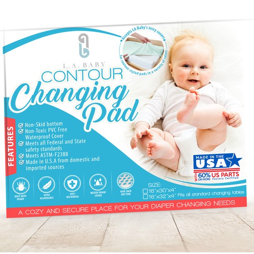 La baby waterproof contour changing pad cheap