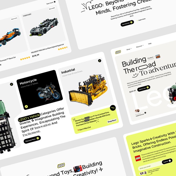 Lego Landing Page