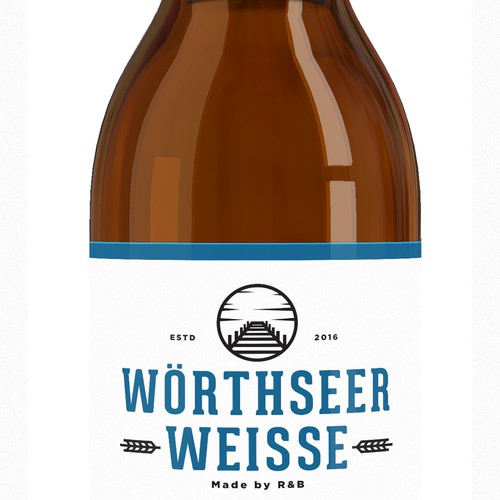 Design di Logo design for a bavarian craft beer brewery @ lake woerthsee di Project 4
