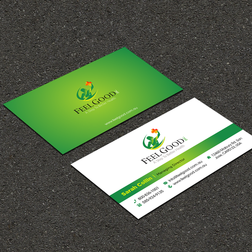 A Step To Better Health - Business card for the medical industry Design by FK_Designs