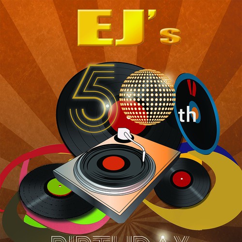 We need a logo for my friend EJ's 50th birthday bash Design by MarijaMil