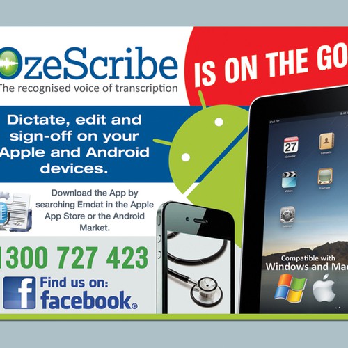 OzeScribe needs a new postcard or flyer Design by ROCKVIZION GRAPHICS