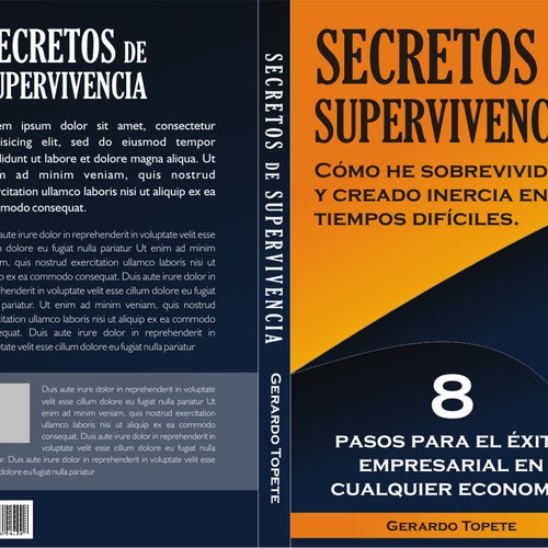 Gerardo Topete Needs a Book Cover for Business Owners and Entrepreneurs Design por malih