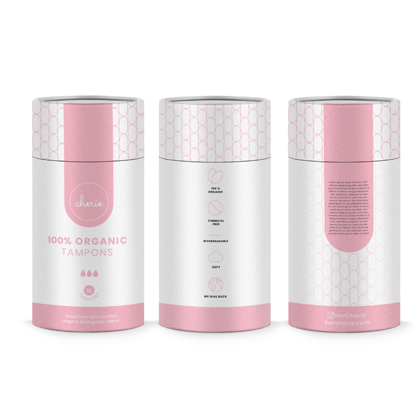 Cylindrical packaging design for tampons