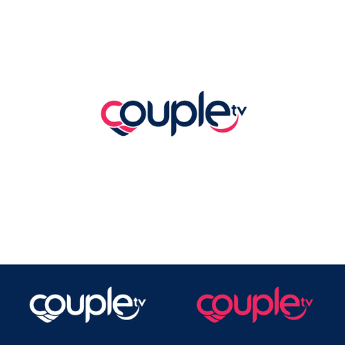 Couple.tv - Dating game show logo. Fun and entertaining. Diseño de Sufiyanbeyg™