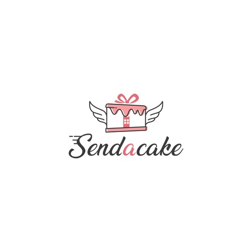 Send A Cake needs a gorgeous fun logo Design by MercClass