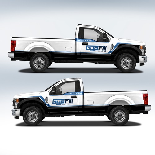 trucks wrap design Design by DuhaCreative