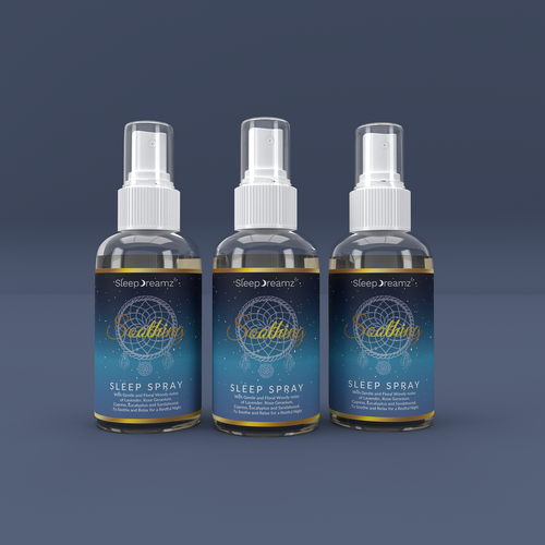 Sleep Spray label design for global Sleep brand Design by Tamara.D