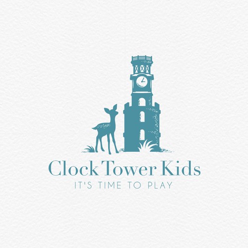 "Clock Tower" logo design for children's clothing brand.  Bold, modern, and elegant design. Design por creta